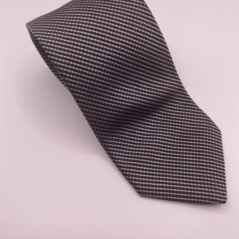 Brooks Brothers Classic Black and White Men's Tie Current
